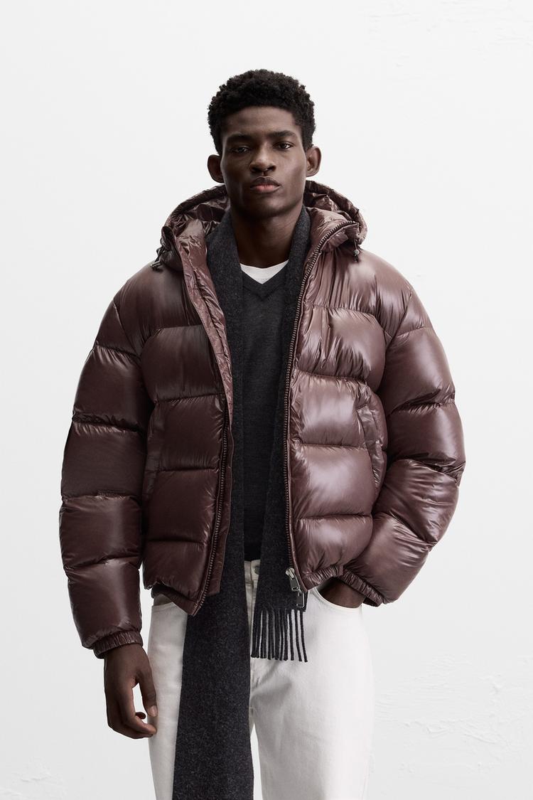 BLOUSON EN DUVET 100 % PLUMES