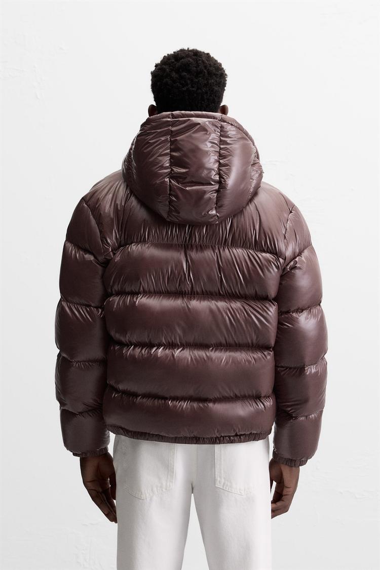 BLOUSON EN DUVET 100 % PLUMES