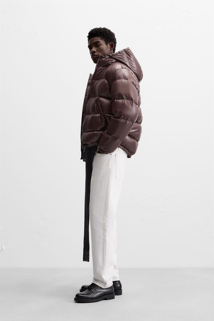 BLOUSON EN DUVET 100 % PLUMES