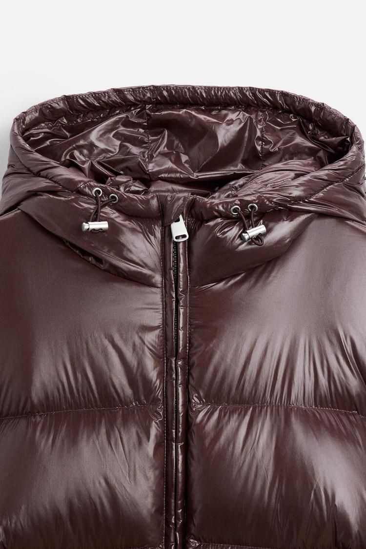 BLOUSON EN DUVET 100 % PLUMES