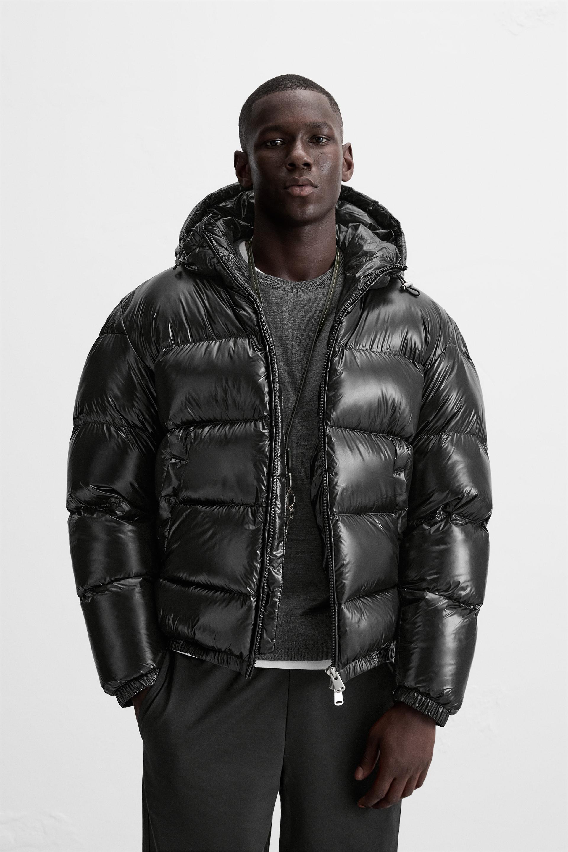 BLOUSON EN DUVET 100 % PLUMES