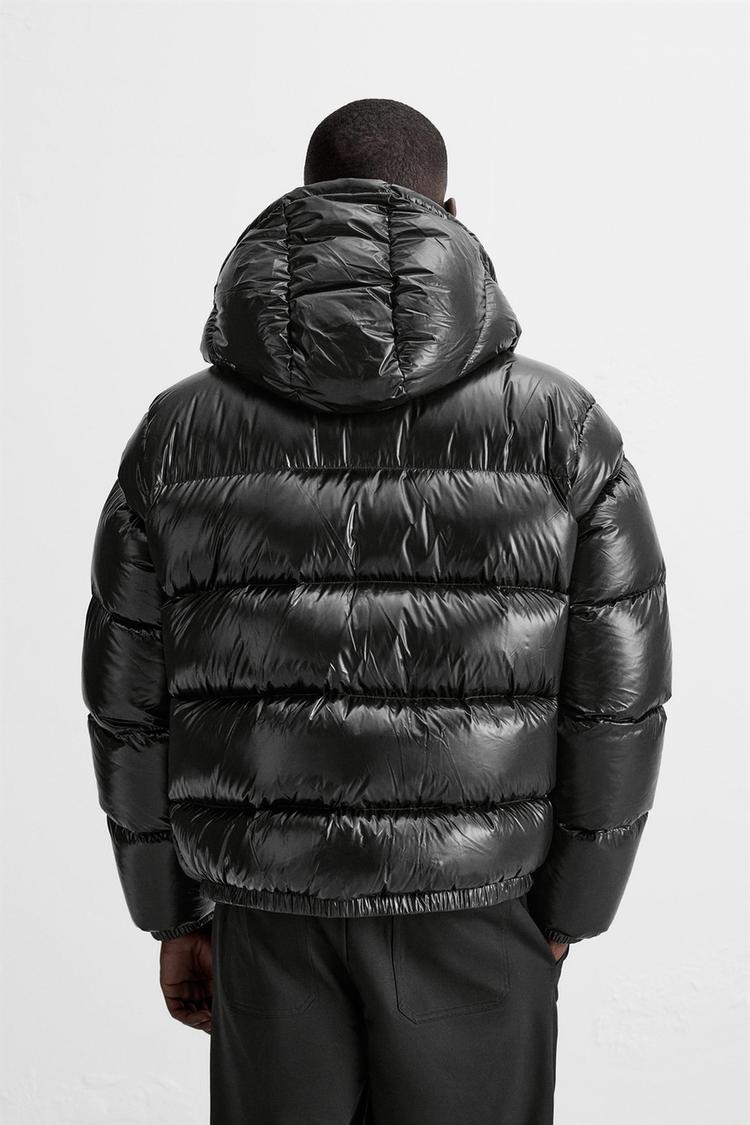 BLOUSON EN DUVET 100 % PLUMES