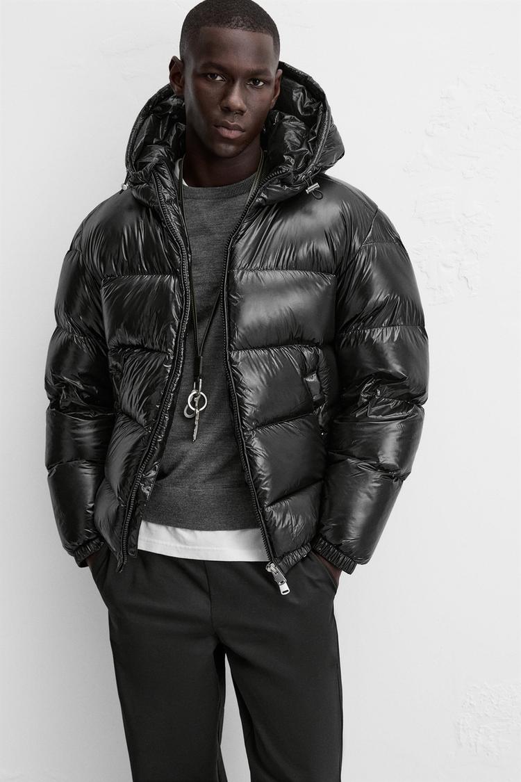 BLOUSON EN DUVET 100 % PLUMES