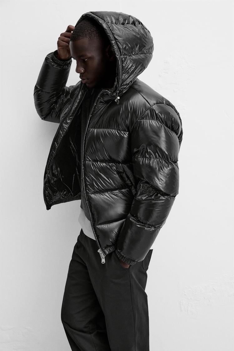 BLOUSON EN DUVET 100 % PLUMES